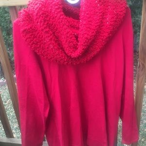 Alfani red sweater NWT
